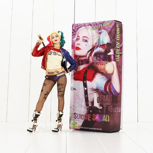 Boneca Action Figure Arlequina Dc Esquadrão Suicida 30cm